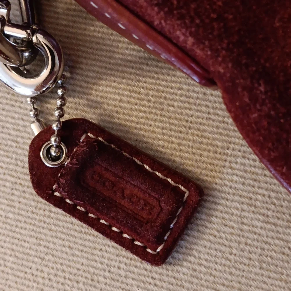 Coach Suede Crossbody Bag - Picture 3 of 6